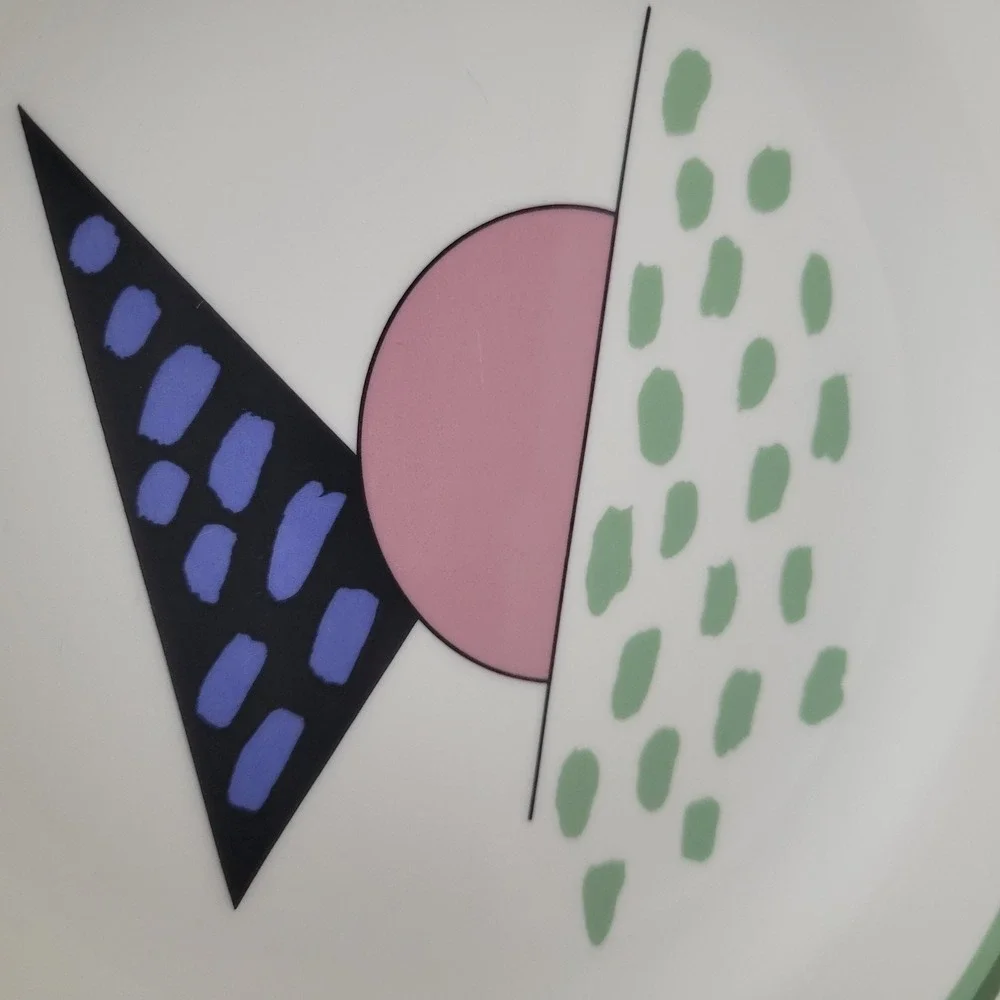 Royal Doulton Everyday Equinox Dinner Plate Memphis Style Geometric 1994 TC 1197